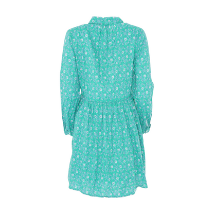 Green Floral Mini Dress