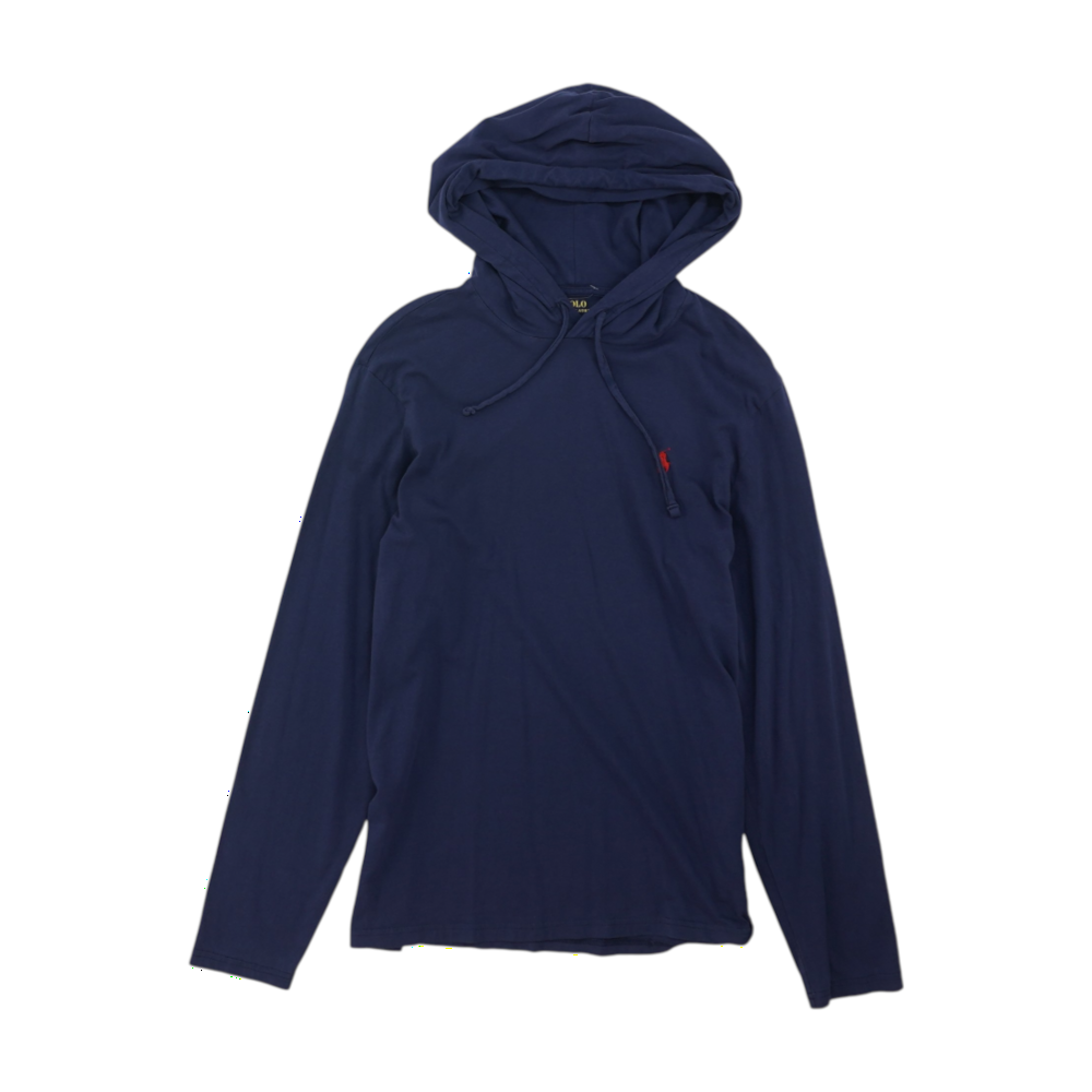 Navy Solid Hoodie Pullover