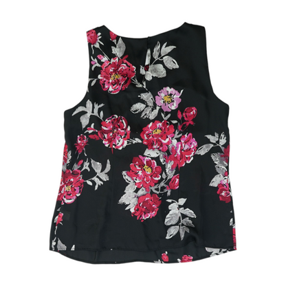 Black Floral Blouse