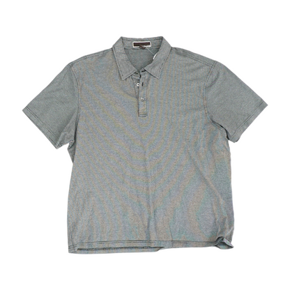 Black Striped Short Sleeve Polo