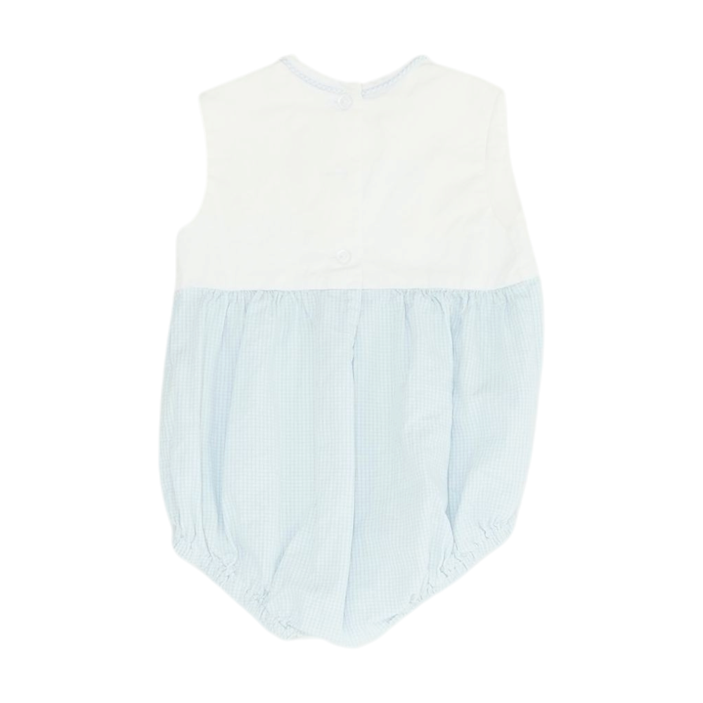 Blue Check Sleeveless One-Piece