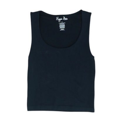 Black Solid Pajama Top
