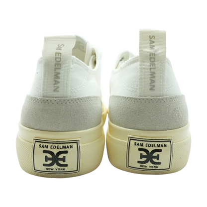 White Low-Top Athletic Shoes
