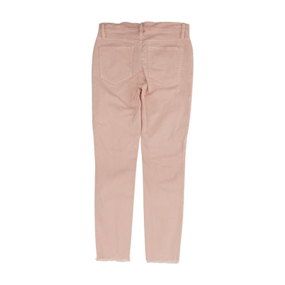 Pink Solid Skinny Leg Jeans