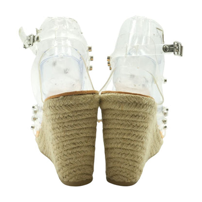 Clear Wedged Sandals