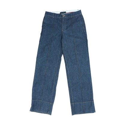 Navy Wide Leg Jeans