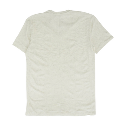 Beige Solid T-Shirt