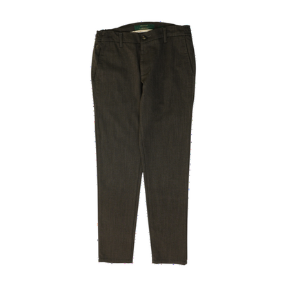 Gray Striped Regular Pants
