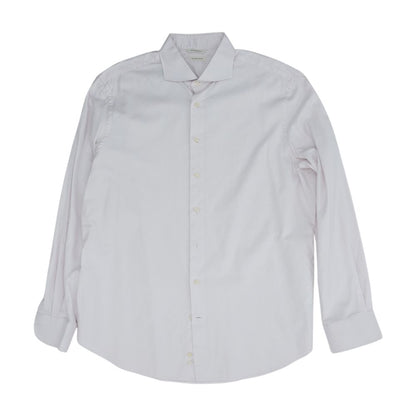 Pink Solid Long Sleeve Button Down