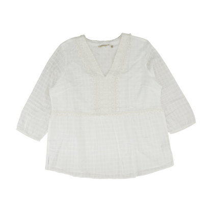 White Check Blouse
