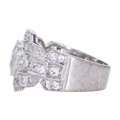 1 1/3 ctw 18K White Gold Diamond Fashion Ring