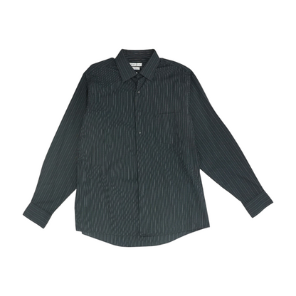 Black Striped Long Sleeve Button Down