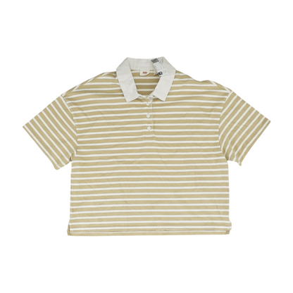 Tan Striped Blouse