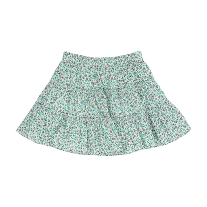 Green Floral Skirt