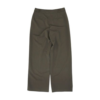 Gray Solid Dress Pants