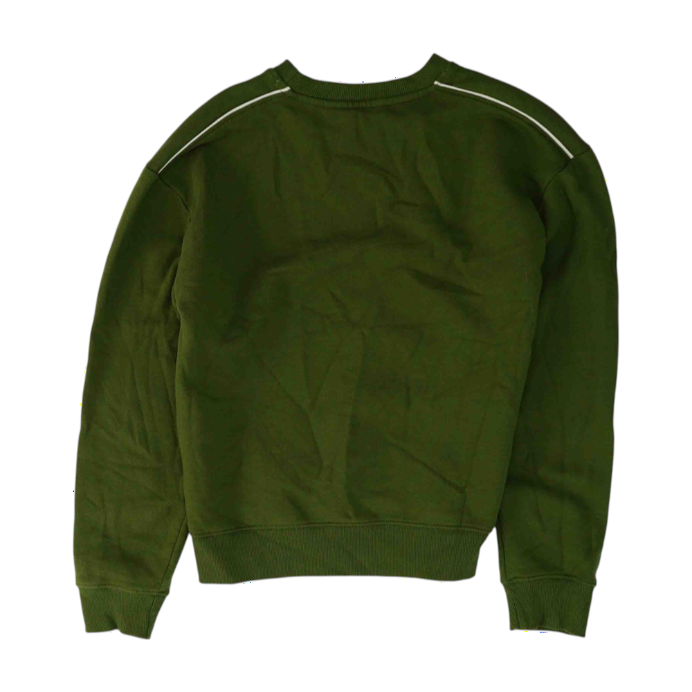 Green Solid Sweatshirt Pullover