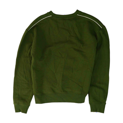 Green Solid Sweatshirt Pullover