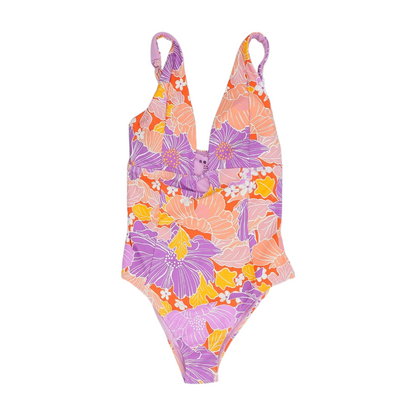 Multi Floral One-Piece