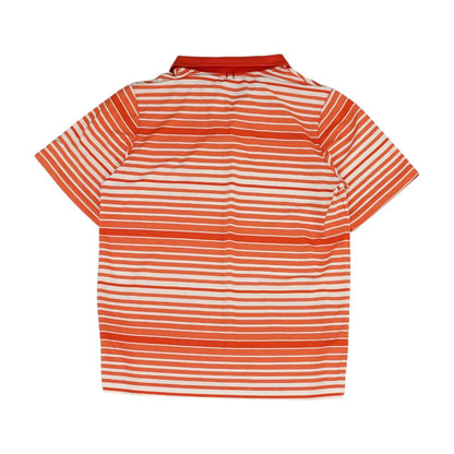 Red Striped Short Sleeve Polo