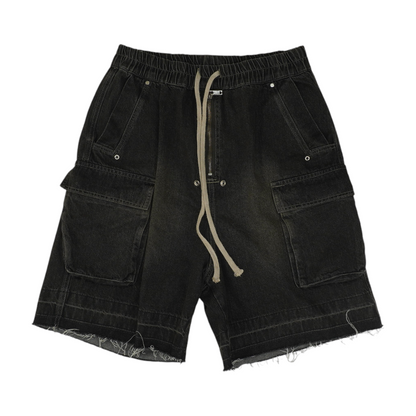 Black Denim Shorts
