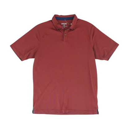 Red Solid Short Sleeve Polo