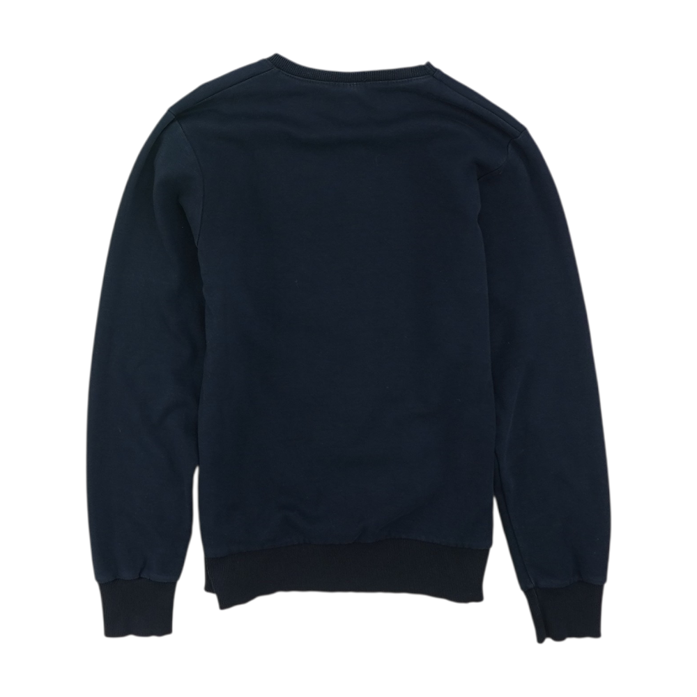 Navy Solid Sweatshirt Pullover
