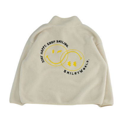 Ivory Solid 1/4 Zip Pullover