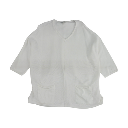 White Plus Pullover Sweater