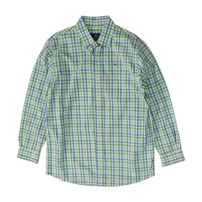 Multi Check Long Sleeve Button Down