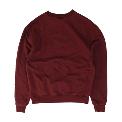 Maroon Solid Sweatshirt Pullover