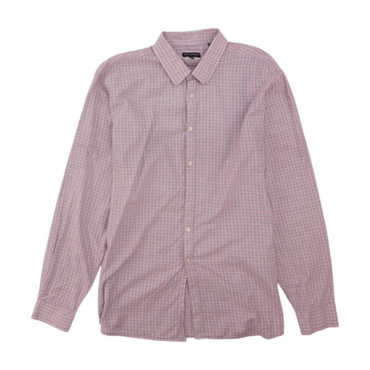 Purple Plaid Long Sleeve Button Down