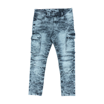 Gray Print Skinny Jeans