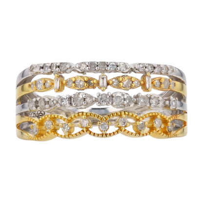 1/3 ctw Sterling Silver Diamond Fashion Ring