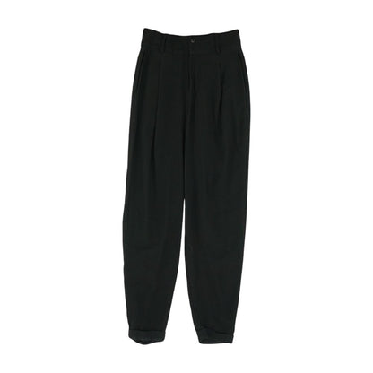 Black Solid Chino Pants