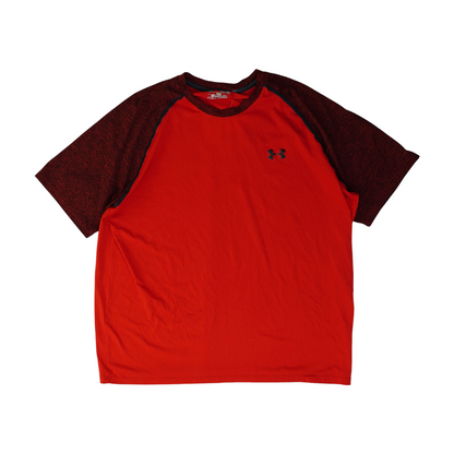 Red Color Block Active T-Shirt