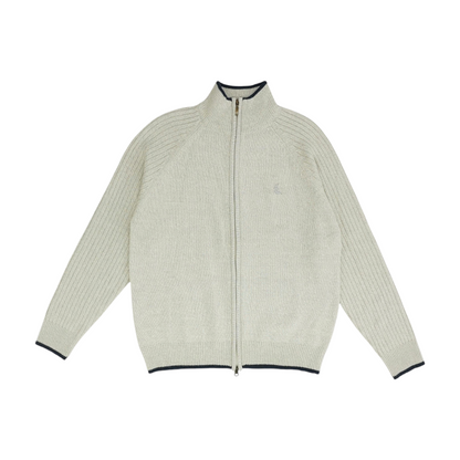 Gray Solid Cardigan Sweater