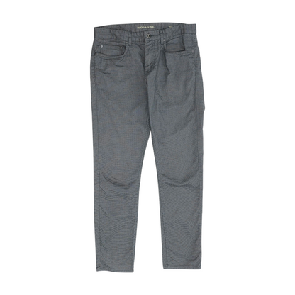 Gray Abstract Straight Pants