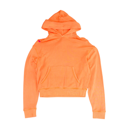 Coral Solid Hoodie Pullover