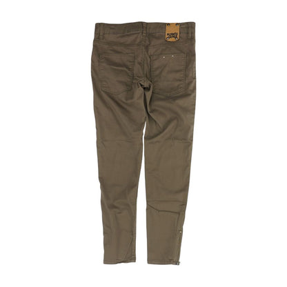 Brown Solid Jeans