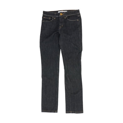 Blue Mid Rise Skinny Leg Jeans