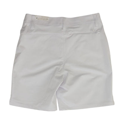 White Solid Active Shorts