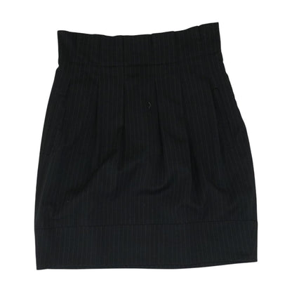 Black Striped Mini Skirt
