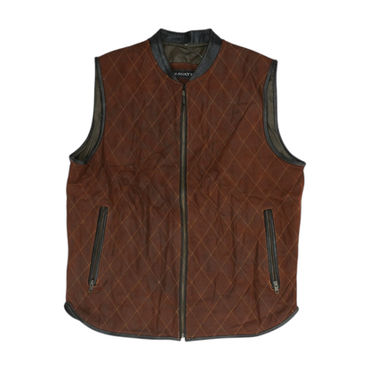 Zavatti Brown Solid Vest – Image 1