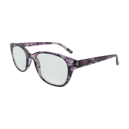Purple Oval Prescription Eyewear