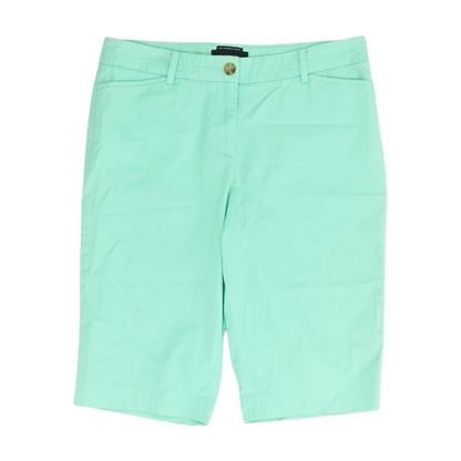 Green Solid Chino Shorts