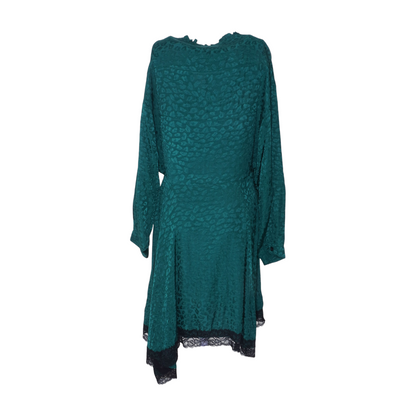 Green Animal Print Mini Dress
