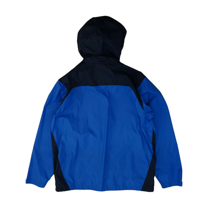Blue Color Block Rain Jacket