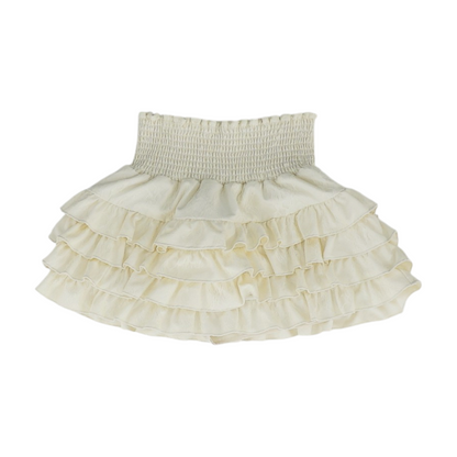 Cream Mini Skort