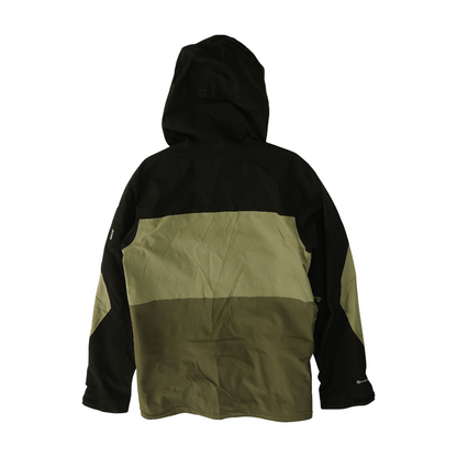 Green Solid Rain Jacket