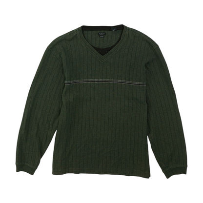 Green Solid Pullover Sweater